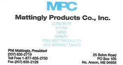 Mattingly Products Co., Inc.