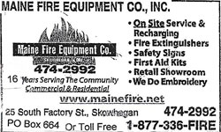 Maine Fire Equipment